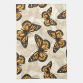 （昆虫）オオカバマダラ、モナーク キッチンタオル (縦)