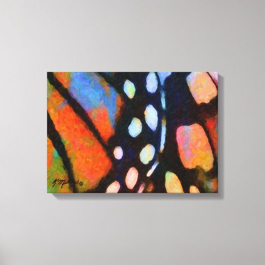 (昆虫)オオカバマダラ、モナーク キャンバスプリント (正面)