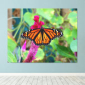 （昆虫）オオカバマダラ、モナーク キャンバスプリント (インサイチュ (ウッドフロア))