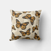 （昆虫）オオカバマダラ、モナーク クッション (裏面)