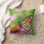 （昆虫）オオカバマダラ、モナーク クッション (ブランケット)