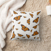 （昆虫）オオカバマダラ、モナーク クッション (ブランケット)