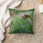 （昆虫）オオカバマダラ、モナーク クッション (ブランケット)