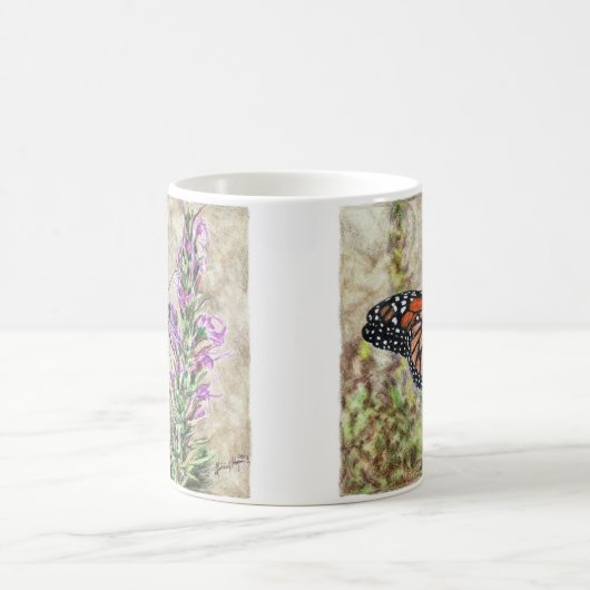 (昆虫)オオカバマダラ、モナーク コーヒーマグカップ (中央)