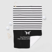 （昆虫）オオカバマダラ、モナーク ゴルフタオル (インサイチュ)