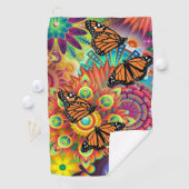 （昆虫）オオカバマダラ、モナーク ゴルフタオル (インサイチュ)