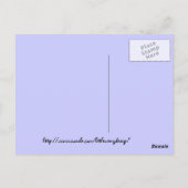 (昆虫)オオカバマダラ、モナーク&サルビア ポストカード (裏面)