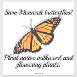 （昆虫）オオカバマダラ、モナーク シール