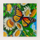 (昆虫)オオカバマダラ、モナーク ジグソーパズル (横)