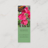 (昆虫)オオカバマダラ、モナーク スキニー名刺 (裏面)