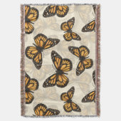 (昆虫)オオカバマダラ、モナーク スローブランケット (正面縦)