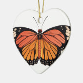 (昆虫)オオカバマダラ、モナーク セラミックオーナメント (左)