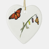(昆虫)オオカバマダラ、モナーク セラミックオーナメント (右)
