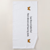 （昆虫）オオカバマダラ、モナーク ビーチタオル (正面)