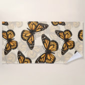 （昆虫）オオカバマダラ、モナーク ビーチタオル (正面)