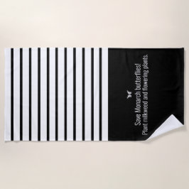 （昆虫）オオカバマダラ、モナーク ビーチタオル