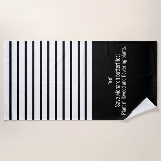 （昆虫）オオカバマダラ、モナーク ビーチタオル (正面)