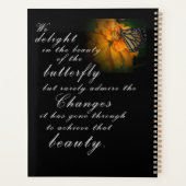 （昆虫）オオカバマダラ、モナーク プランナー手帳 (裏面)