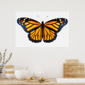 （昆虫）オオカバマダラ、モナーク ポスター (キッチン)
