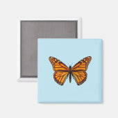 （昆虫）オオカバマダラ、モナーク マグネット (正面/裏面)