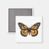 (昆虫)オオカバマダラ、モナーク マグネット (正面/裏面)