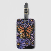 （昆虫）オオカバマダラ、モナーク ラゲッジタグ (正面縦)