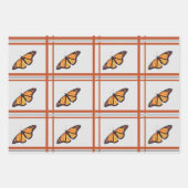 （昆虫）オオカバマダラ、モナーク ラッピングペーパーシート (正面)