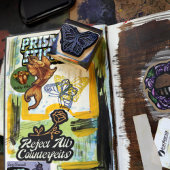 (昆虫)オオカバマダラ、モナーク ラバースタンプ