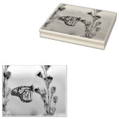 (昆虫)オオカバマダラ、モナーク ラバースタンプ (押印)