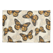 （昆虫）オオカバマダラ、モナーク 枕カバー (裏面)