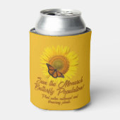 （昆虫）オオカバマダラ、モナーク 缶クーラー (缶正面)