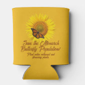 （昆虫）オオカバマダラ、モナーク 缶クーラー (裏面)