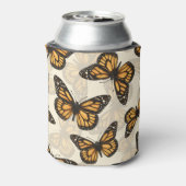 （昆虫）オオカバマダラ、モナーク 缶クーラー (缶裏面)