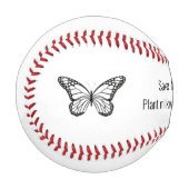 （昆虫）オオカバマダラ、モナーク 野球ボール (正面左)