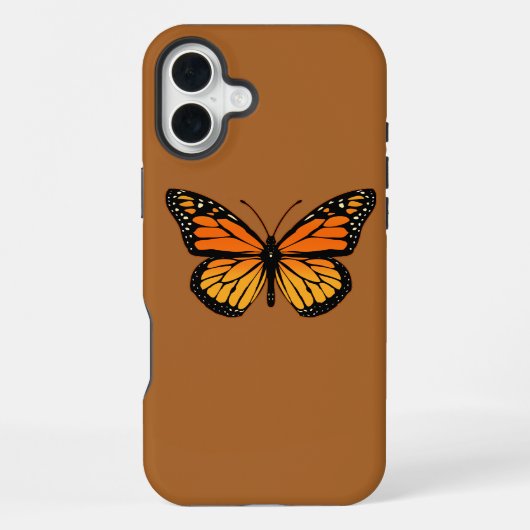 （昆虫）オオカバマダラ、モナーク iPhoneケース (裏面)