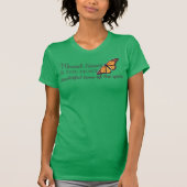（昆虫）オオカバマダラ、モナーク Tシャツ (正面)