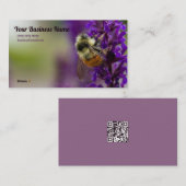 （昆虫）マルハナバチが彼の満杯を飲む 名刺 (正面/裏面)