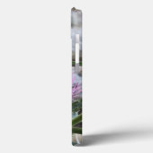 （昆虫）マルハナバチが紫色のアザミの花を収穫する Case-Mate iPhoneケース (裏面 / 左)