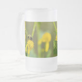 （昆虫）マルハナバチすりマグカップ フロストグラスビールジョッキ (正面左)