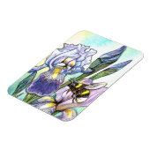 (昆虫)マルハナバチとアイリス マグネット (左側)