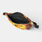 (昆虫)マルハナバチとハニカムパターン ファニーパック (見開き)