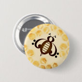 《昆虫》マルハナバチのカラフルピンの飛行 缶バッジ (正面&裏面)