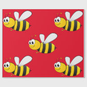 《昆虫》マルハナバチの包装紙 ラッピングペーパー (フラット)