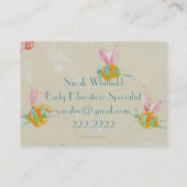 《昆虫》マルハナバチの名刺 名刺 (裏面)