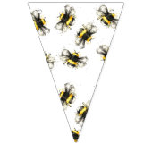 《昆虫》マルハナバチの旗布 バンティングフラッグ (第1の旗)