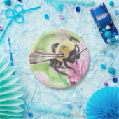 （昆虫）マルハナバチの花 ペーパープレート (パーティー)