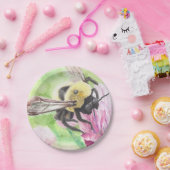 （昆虫）マルハナバチの花 ペーパープレート (パーティー)