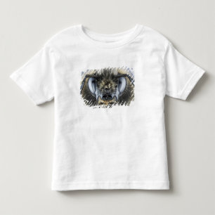 《昆虫》マルハナバチの頭部 トドラーTシャツ