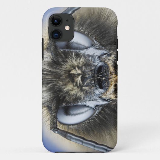 《昆虫》マルハナバチの頭部 Case-Mate iPhoneケース (裏面)
