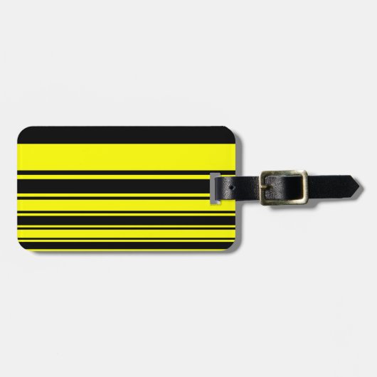 《昆虫》マルハナバチは縞で飾ります ラゲッジタグ (正面横)